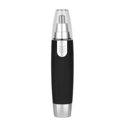 2.8*13.2cm ブラックシルバー 弾丸型鼻トリマー 耳鼻剃り機 NZ-828